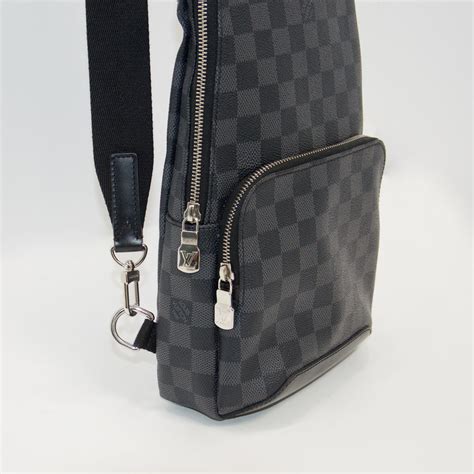 louis vuitton avenue sling bag graphite damier graphite|Louis Vuitton damier graphite backpack.